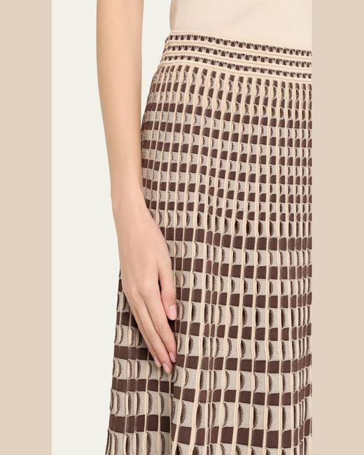 Jonathan Simkhai Natural Larken Midi Skirt