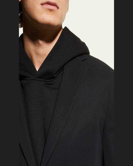 Theory Black Clinton Precision Ponte Blazer for men