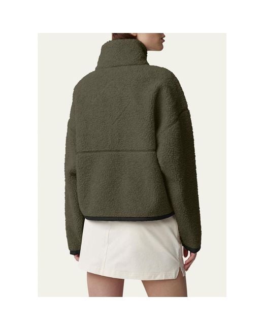 Canada Goose Green Simcoe Fleece Zip Jacket
