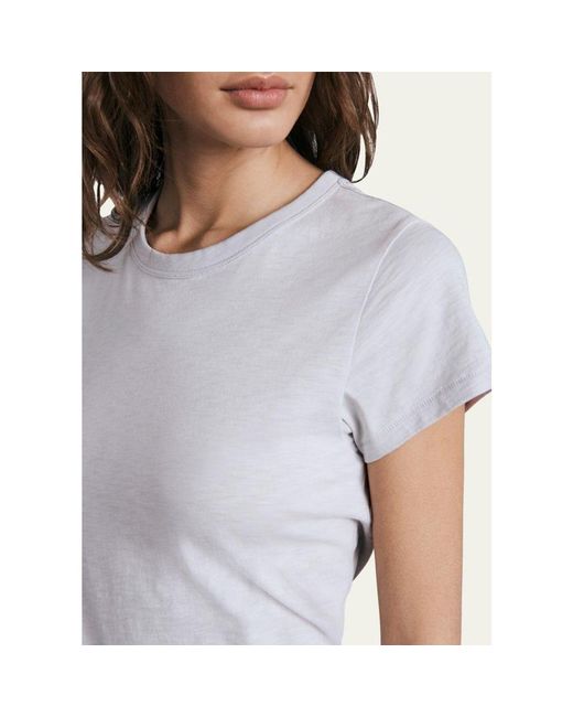 Rag & Bone Blue Slub Crewneck Tee