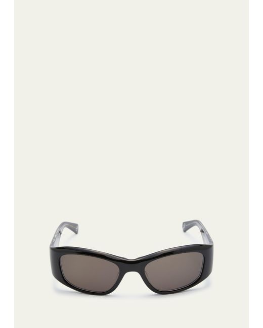 Mr. Leight Natural Aloha Rectangle Acetate Sunglasses for men
