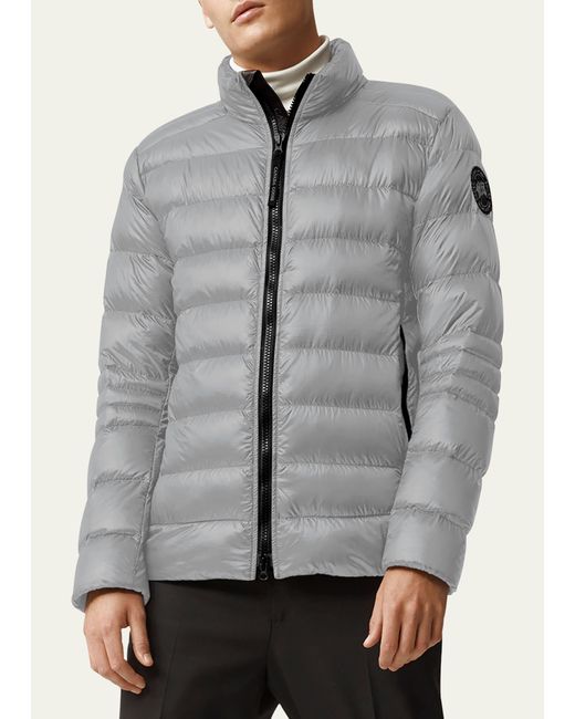 Canada Goose Blue Crofton Quilted Nylon Jacket for men