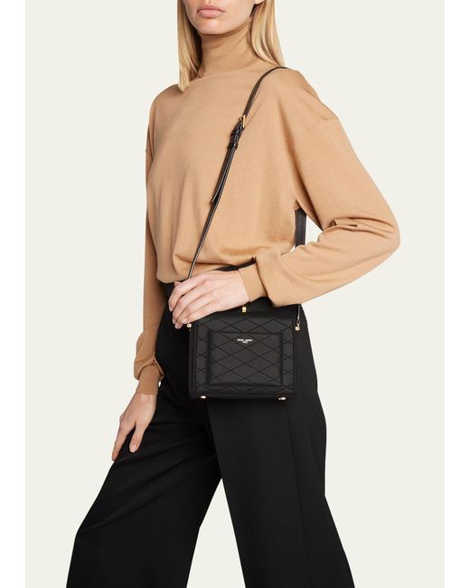 Sade Mini Quilted Leather Shoulder Bag in Black - Saint Laurent