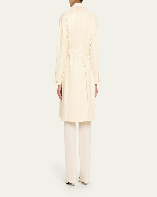 Jane Post Natural Single-Breasted Trench Coat