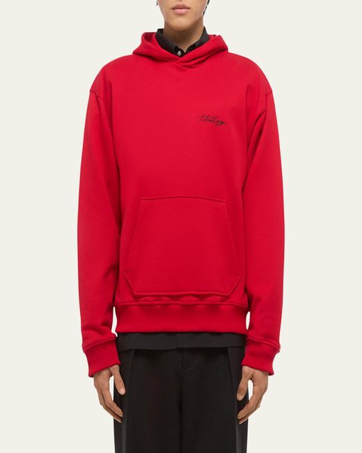 Helmut Lang Red Sketch Hoodie for men