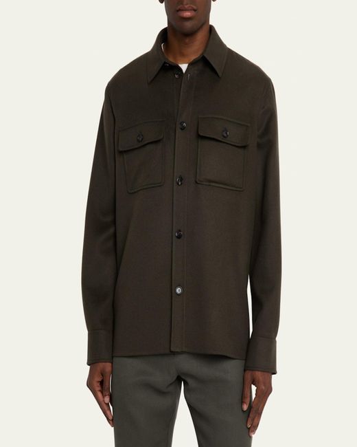 Loro Piana Multicolor Jim Cashmere Overshirt for men