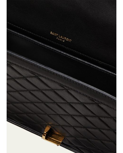 Saint Laurent Solferino Medium Ysl Crossbody Bag In Quilted Smooth