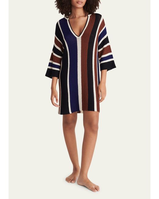 Eres Multicolor Diego Striped Knit Mini Dress