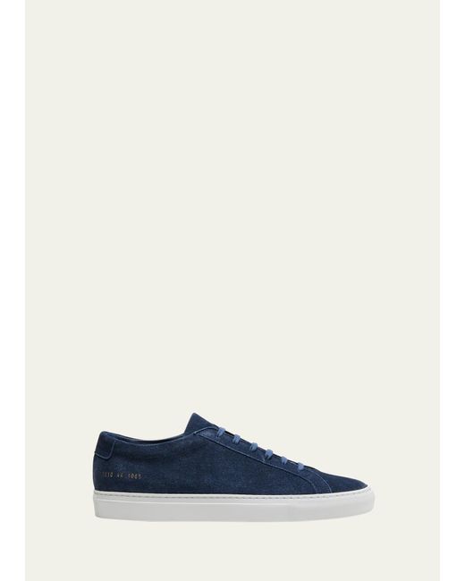 Common Projects Blue X B. Shop Achilles Patterned Suede Low-top Sneakers for men