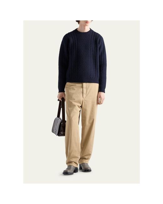 Prada Natural Cotton Pants for men