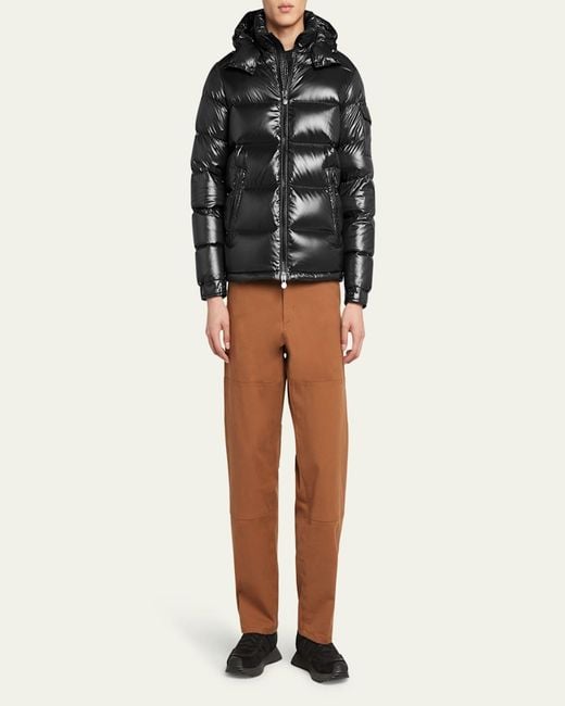 Moncler Black Maya Short Down Jacket for men