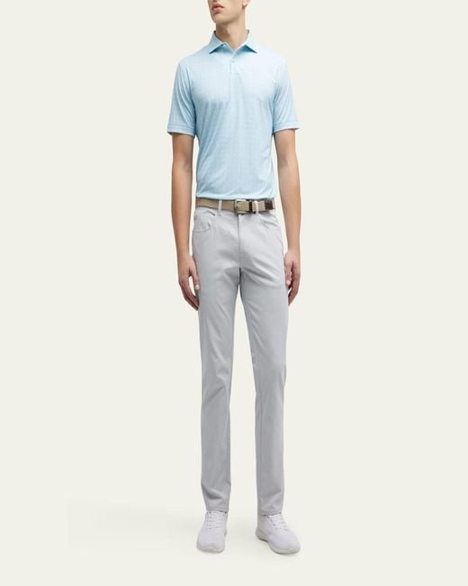 Peter Millar Gray Eb66 5-Pocket Performance Pants for men