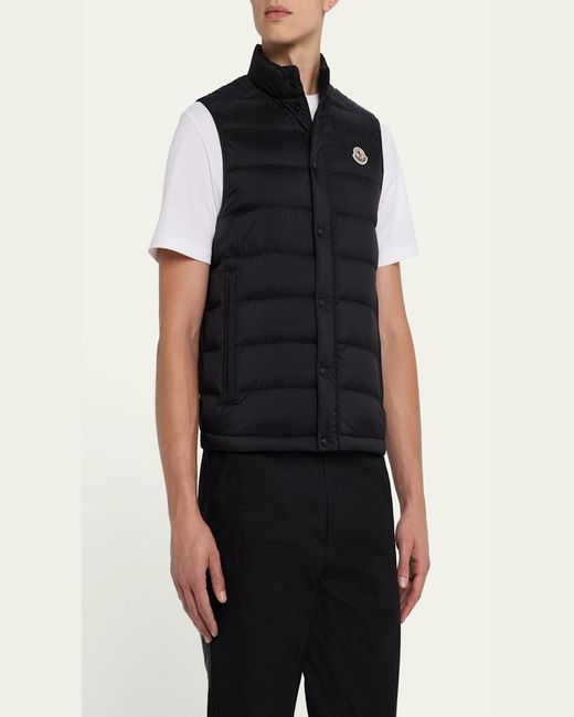 Moncler Green Barthe Down Vest for men
