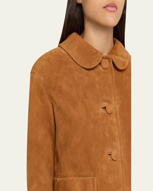 Marc Jacobs Brown Suede Doll Jacket