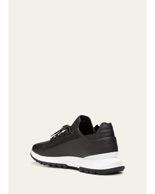 Givenchy White Spectre Leather Side-zip Runner Sneakers for men