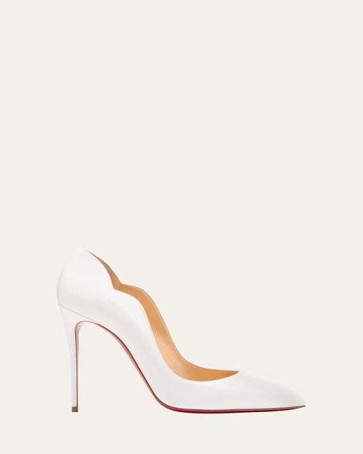 Christian Louboutin Natural Hot Chick 100 Patent Sole High-Heel Pumps
