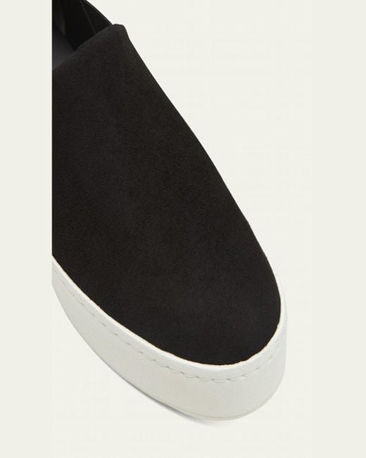 Vince White Warren Suede Platform Skate Sneakers