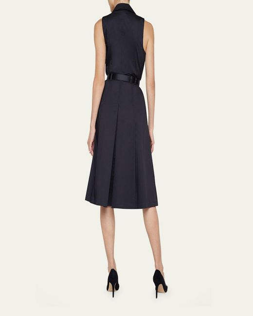 L'Agence Blue Kylo Belted Shirtdress