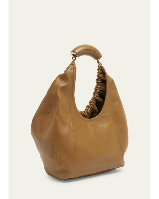 Loewe Metallic Squeeze Medium Shoulder Bag In Napa Leather