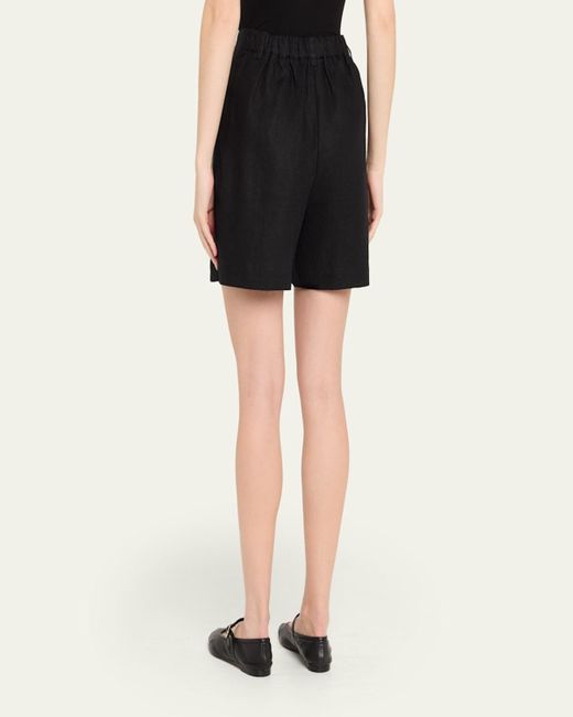 Posse Black Marchello Linen Shorts