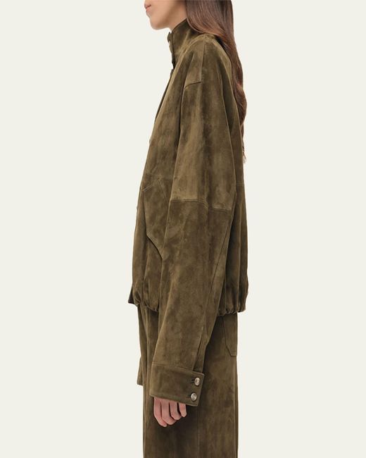 Jonathan Simkhai Green Marley Suede Jacket