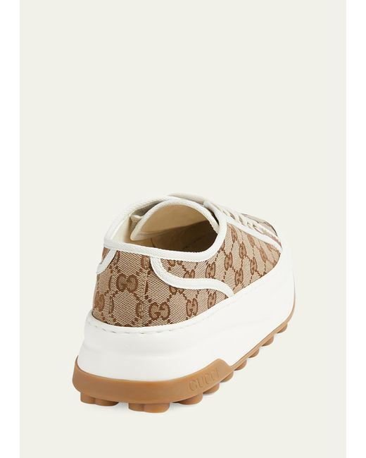 Gucci Natural Tennis Treck GG Canvas Low-top Sneakers for men