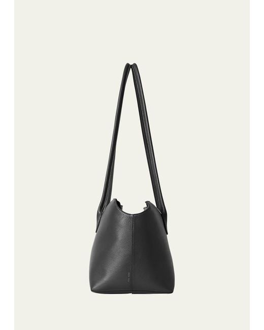 The Row Black Terrasse Leather Shoulder Bag