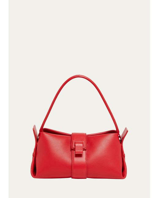 Proenza Schouler Red Park Napa Leather Shoulder Bag
