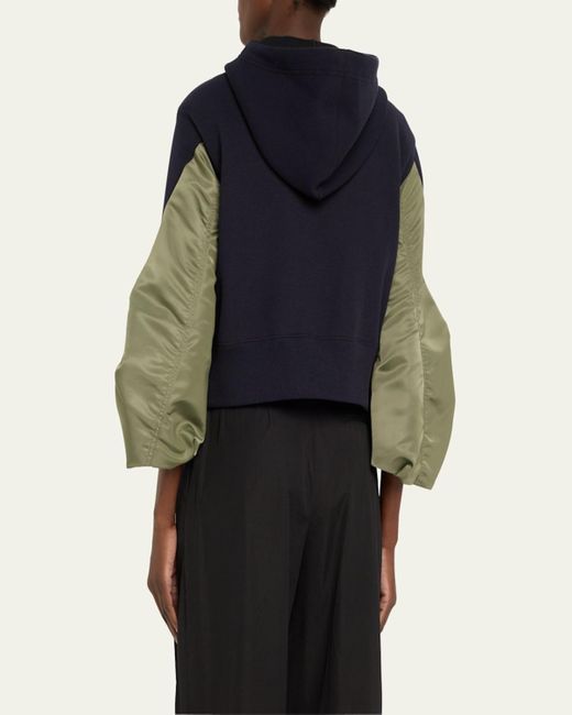 【sacai】Relaxed Hoodie Vest sacai Nylon Twill Hoodie Vest | REVERSIBLE