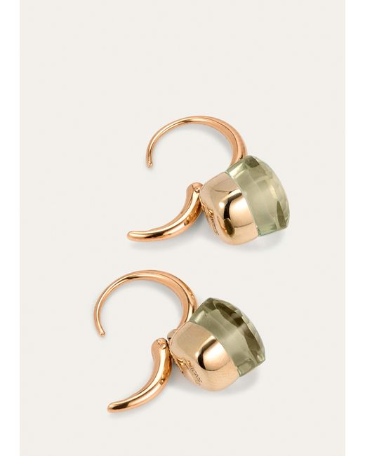 Pomellato Natural Nudu 18k Rose Gold Prasiolite Earrings