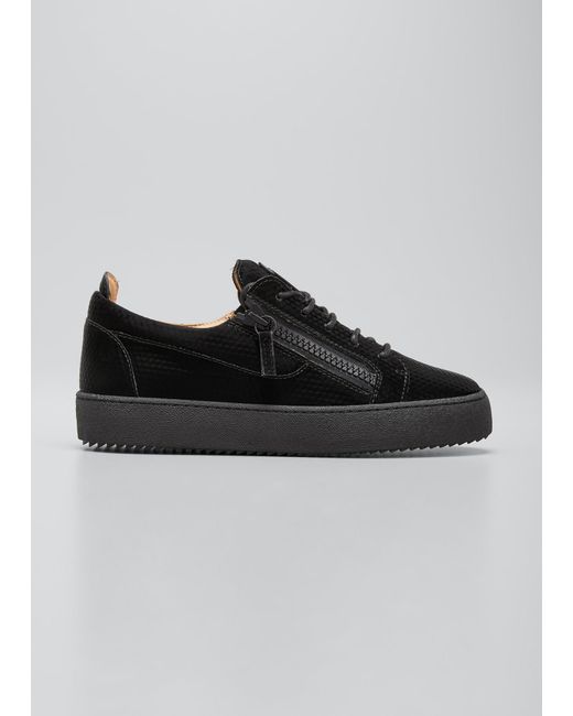 Giuseppe zanotti double shop zip low sneaker