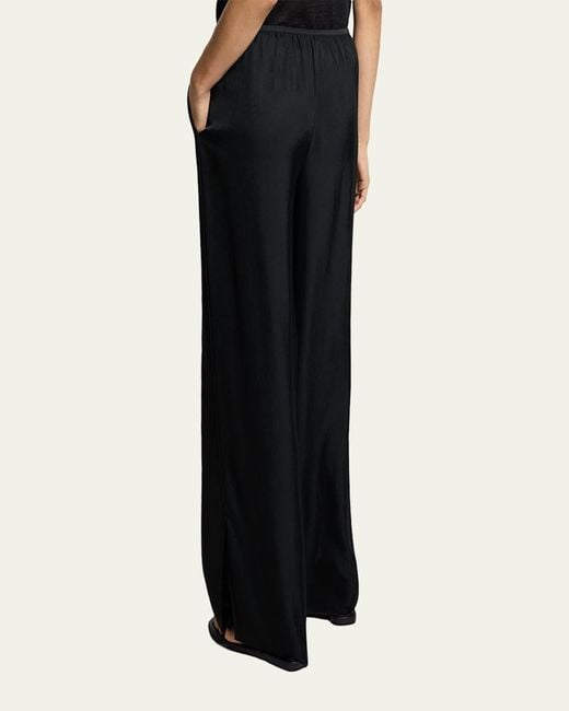 Theory Black Slit Pull-On Pants