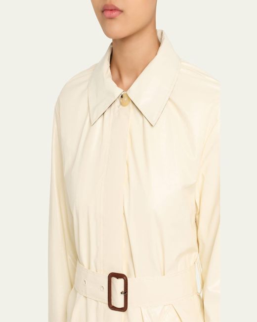 Jane Post Natural Single-Breasted Trench Coat