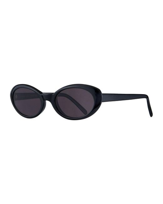 Lyst Illesteva Seattle Oval Acetate Sunglasses In Black 