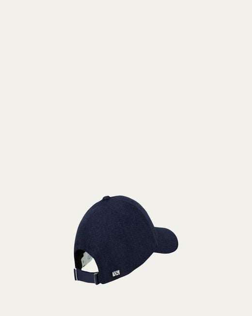 Varsity Headwear Blue Wool 6-Panel Baseball Cap for men