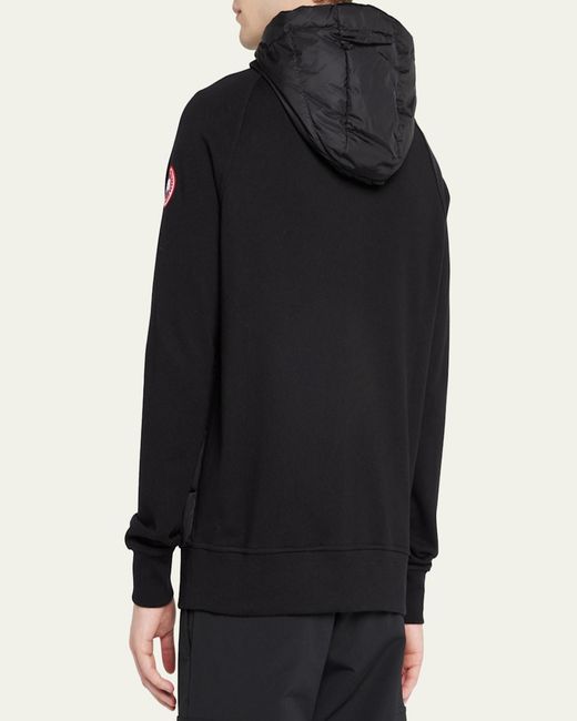 Canada Goose Gray Hybridge Huron Padded-Front Jacket for men