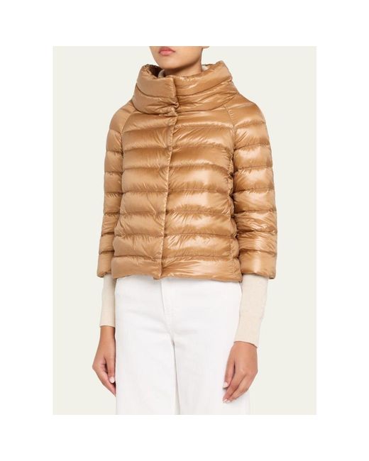 Herno Natural Sofia Ultra-Lightweight Down Bolero Jacket