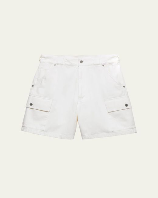 Prada Natural Denim Bermuda Shorts for men
