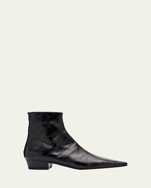 靴 Arsun zipped boots saint laurent x SAINT LAURENT arsun zipped boots in shiny leather