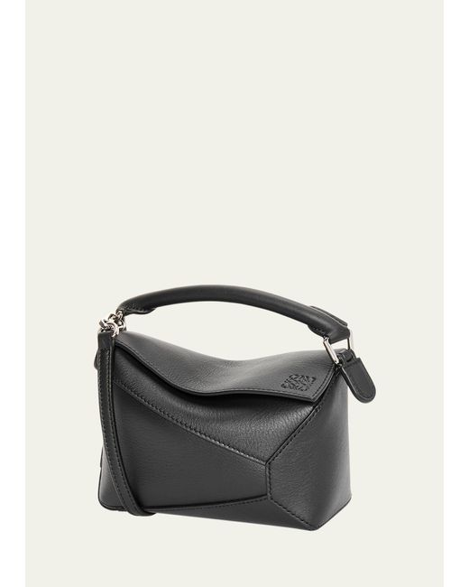 Loewe Black Puzzle Edge Mini Leather Shoulder Bag