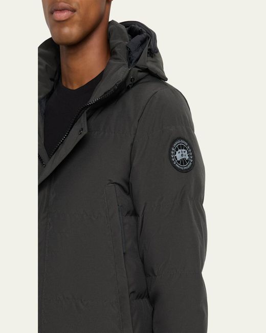 Canada Goose Black Wyndham Label Down Parka for men