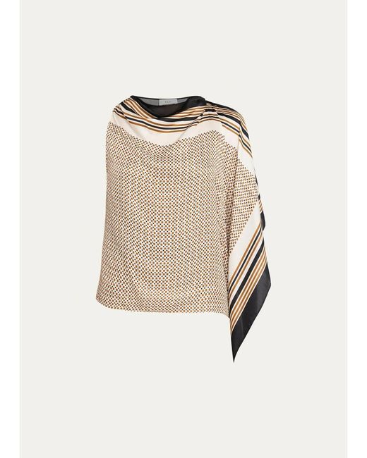 A.L.C. Natural Kit Draped Top