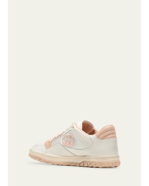 Gucci Natural Bicolor Leather Low-top Sneakers