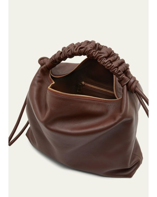 Proenza Schouler Brown Medium Ruched Zip Shoulder Bag