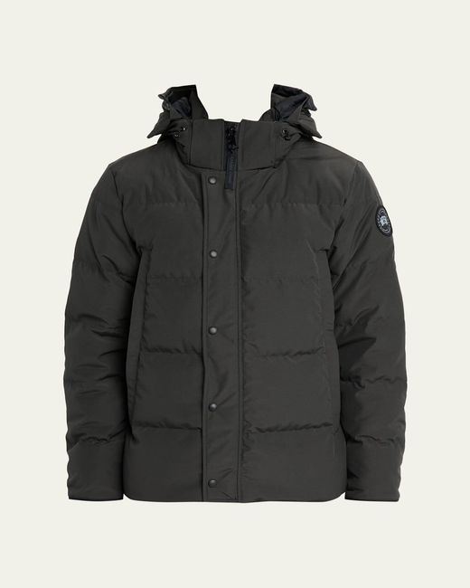 Canada Goose Black Wyndham Label Down Parka for men