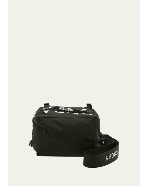 Givenchy Black Pandora Small Nylon Crossbody Bag for men