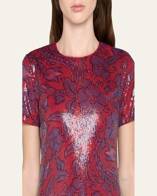 diane von furstenberg red sequin dress Claudia Winkleman Red Sequin Dress Strictly Week 12 2016 Fashion You Really Want
