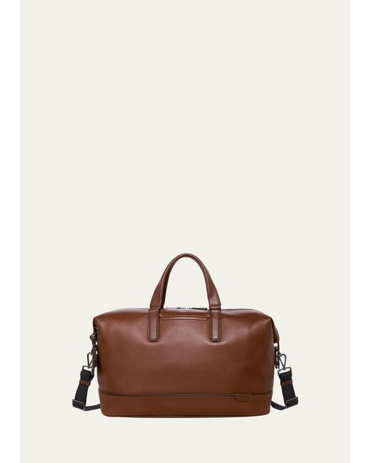 Tumi Brown Nelson Leather Duffel Bag