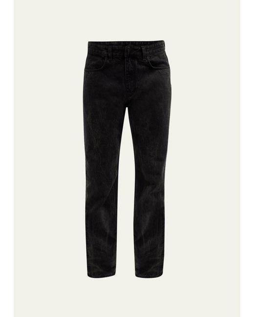 Givenchy Black Faded Straight-leg Jeans for men
