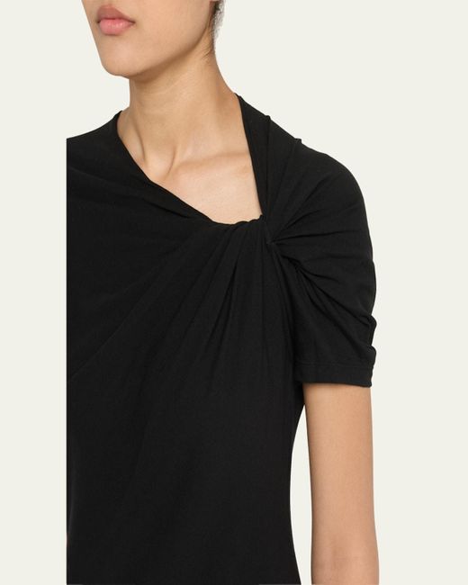 A.L.C. White Liz Short-Sleeve Twist Top